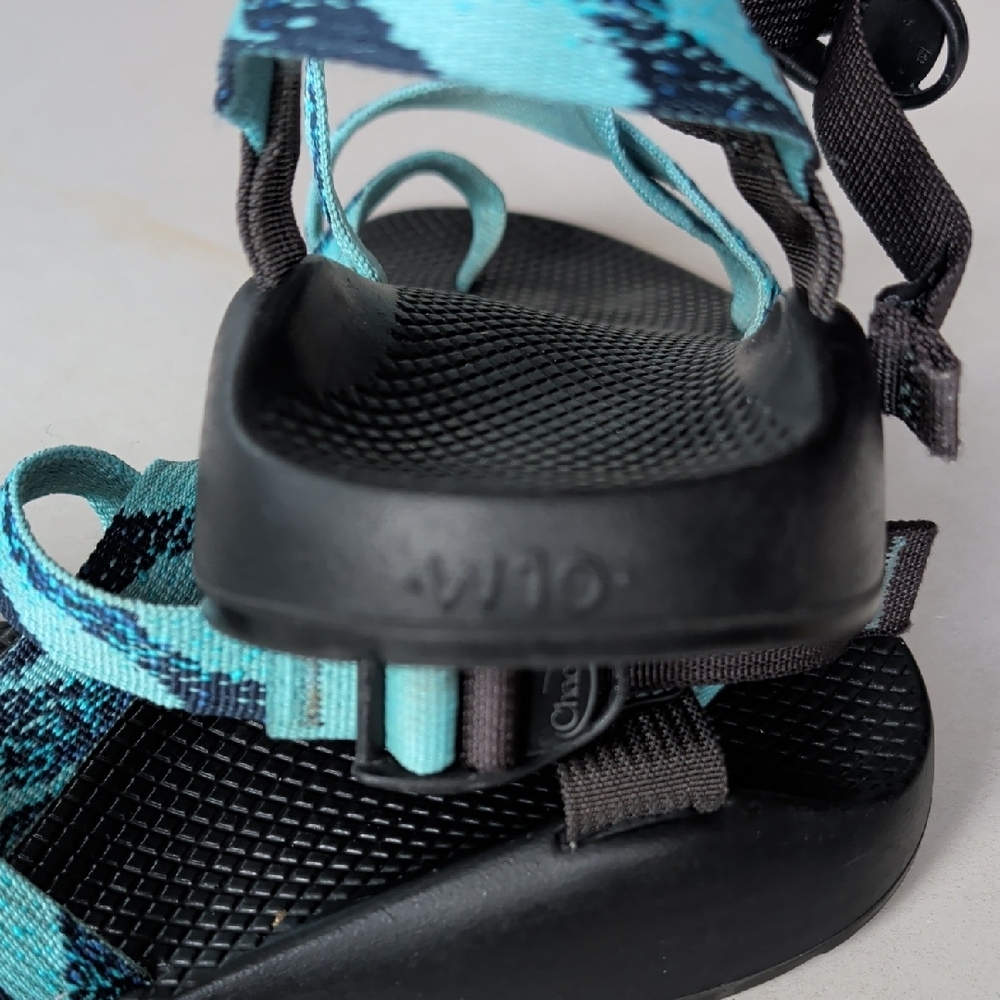 Chaco Teal & Black Outdoor Sandals Women's SZ 10 Hiking Camping Walking Active - Picture 11 of 12